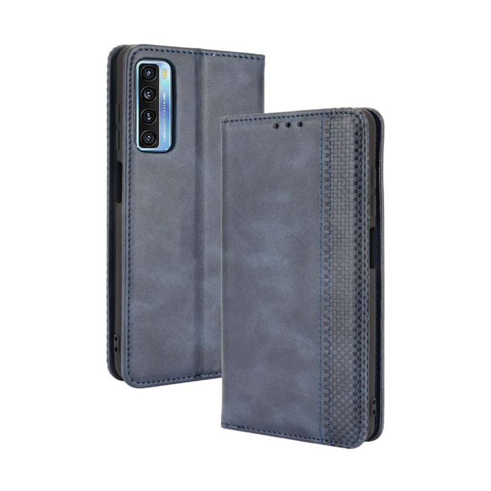 (Blue) Case For Tcl 20 5G/Tcl 20S Pu Leather Wallet Magnetic Closure Blue 764499983663