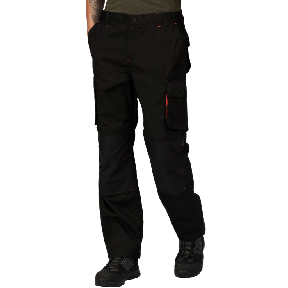 Regatta Professional Men's Stylish Heroic Worker Trousers Black, Size: 40"