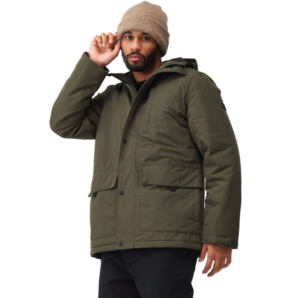 (S, Khaki) Regatta Mens Salinger IV Waterproof Weatherproof Parka Jacket Coat