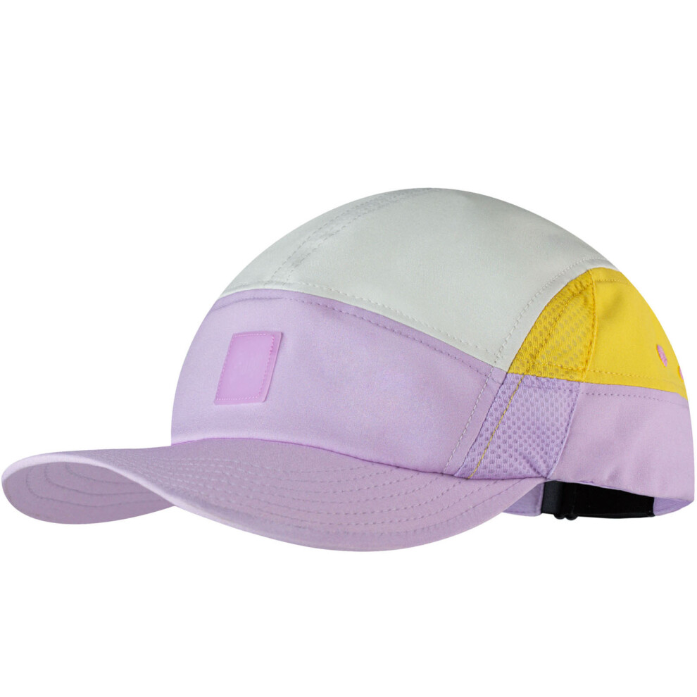 (LXL, Lilac) Buff Adults 5 Panel Go UPF 50 Adjustable Lightweight Running Cap Hat