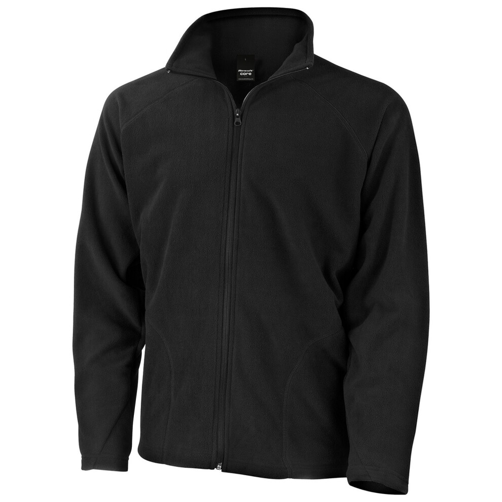 (S, Black) Result Core Mens Fleece Jacket