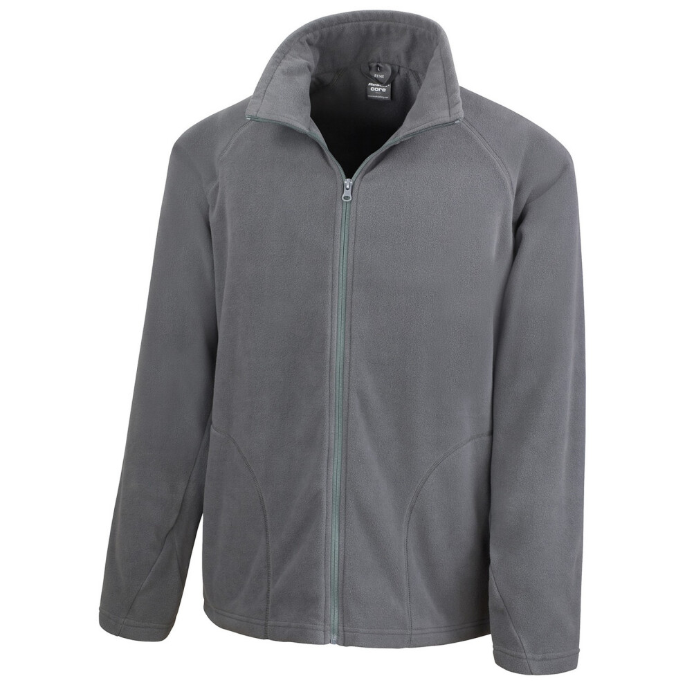 (3XL, Charcoal) Result Core Mens Fleece Jacket