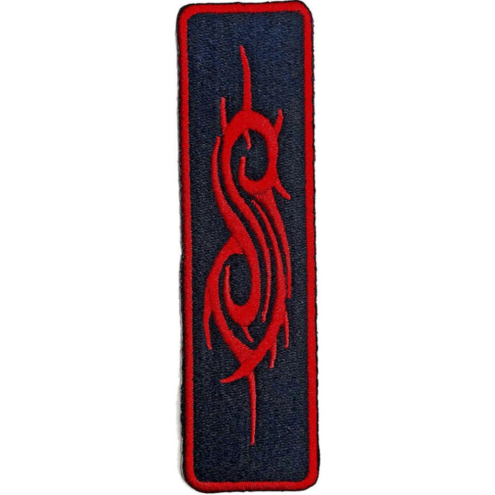 (One Size, Black/Red) Slipknot Tribal Sigil Iron On Patch