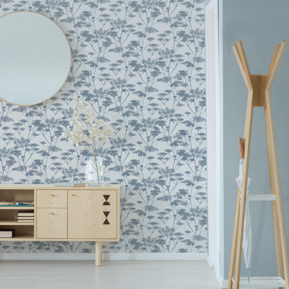 Superfresco Easy Blue/Grey Meadow Silhouette Wallpaper