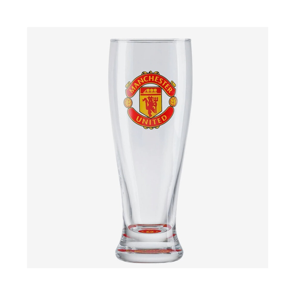 Manchester United FC Schooner Glass Crest Official Football Gift