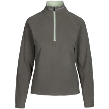 (L, Herb) Trespass Womens Skylar Outdoor Walking 1/2 Zip Pullover Fleece Jumper