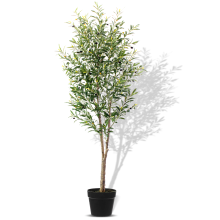 Artificial 210cm Olive Tree Fake Plant 64Pcs Olives Pot Indoor Décor - 7Ft