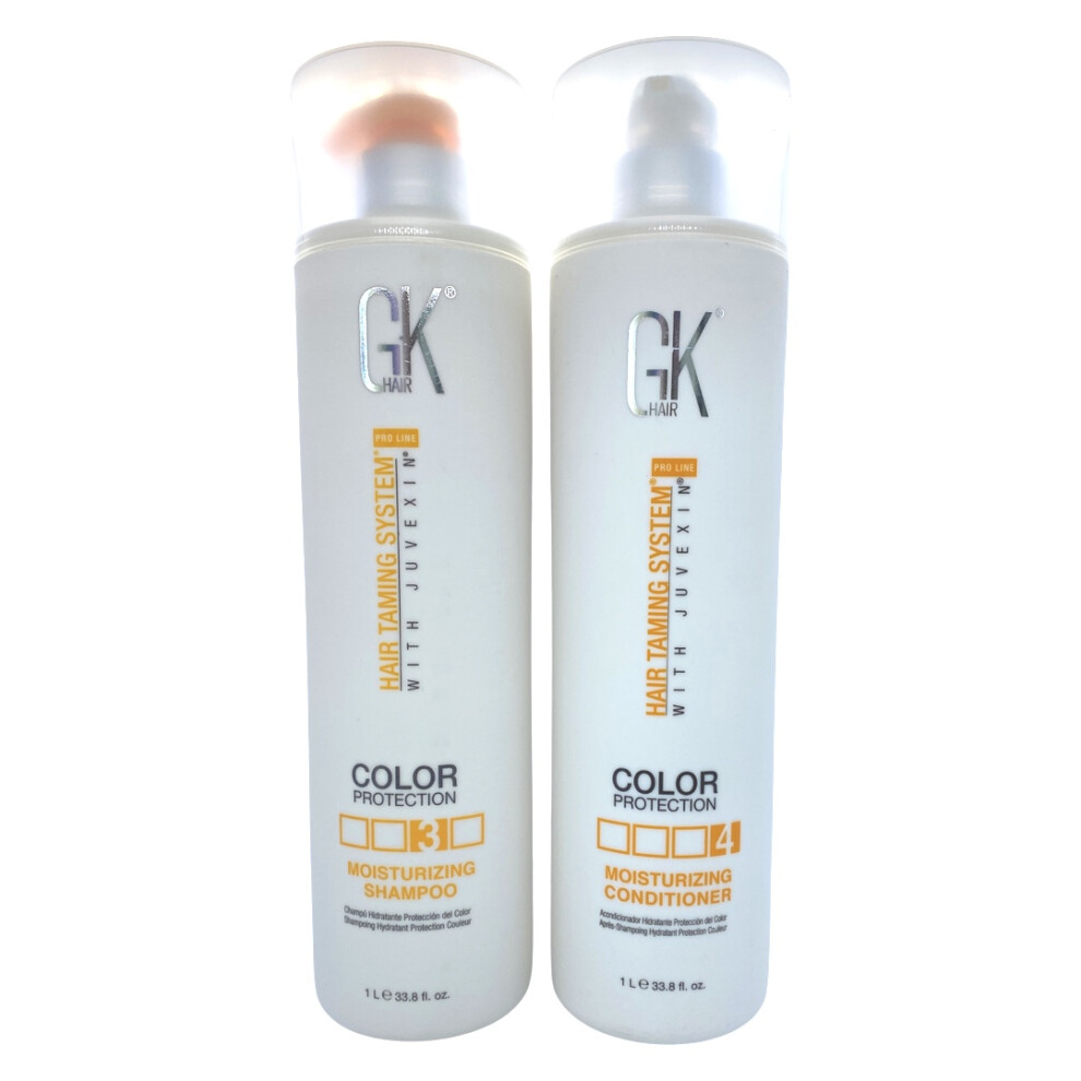 Gk Global Keratin Color Protection Moisturizing Shampoo & Conditioner 33 Oz Set