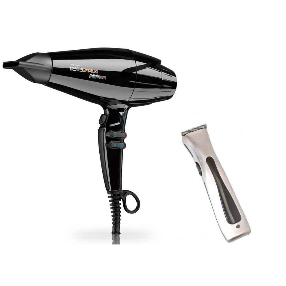 Babyliss Pro ItaliaBRAVA Dryer and Wahl Beret Trimmer