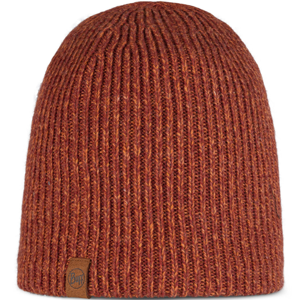 (One Size, Cinnamon) Buff Unisex Knitted Fleece Lined Warm Winter Beanie Hat