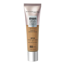 Maybelline New York Dream Urban Cover Flawless Foundation Makeup, SPF 50, Toffee