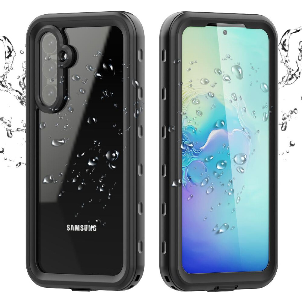 (Black) Case For Samsung Galaxy A54 5G Waterproof Built In Screen Protector Ip68 Waterproof Full 12Ft Military Shockproof Black 764762551919