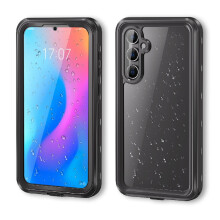 (Black) Case For Samsung Galaxy A55 5G In Screen Protector IP68 Waterproof Full 12FT Military Shockproof Waterproof Built
