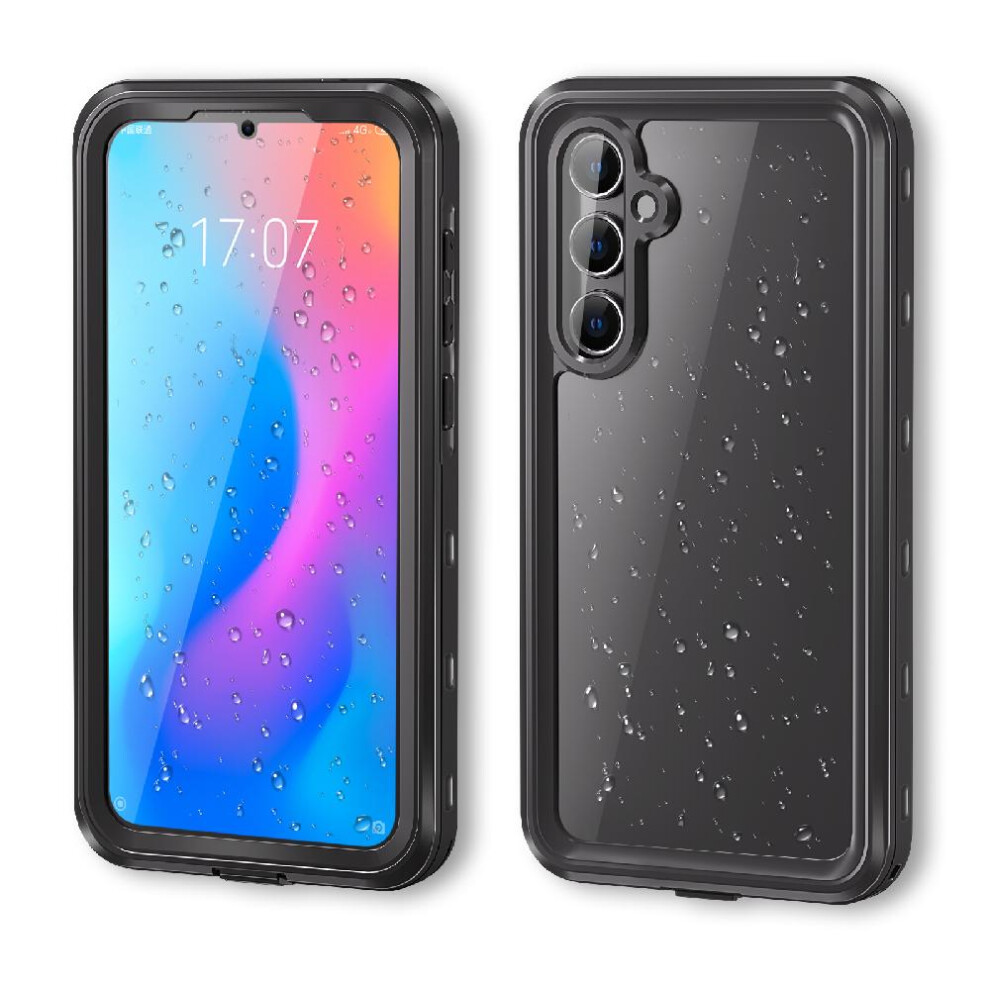 (Black) Case For Samsung Galaxy A55 5G In Screen Protector IP68 Waterproof Full 12FT Military Shockproof Waterproof Built