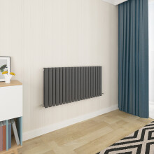 Clearance Sale Oval Column Radiator Double Anthracite 600x1180mm