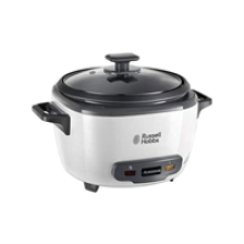 Russell Hobbs 27040 Large Rice Cooker & Steamer, 14 Servings, Auto Keep-Warm, Dishwasher-Safe, White