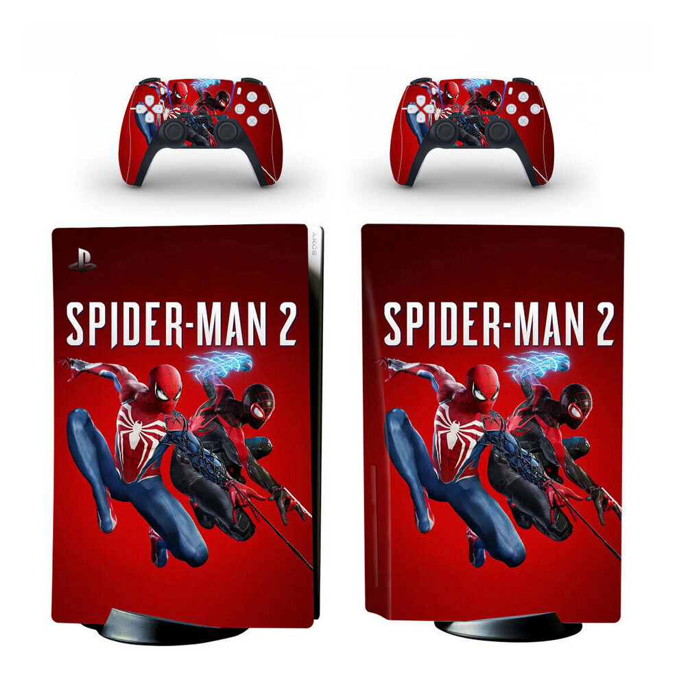 Playstation 5 Marvel's Spider-Man 2 Skin Disc Console Vinyl Sticker