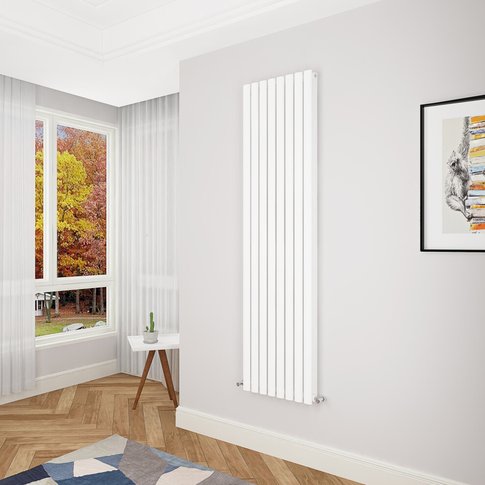 Aica Clearance Sale Oval Column Radiator Double 1800X472mm White