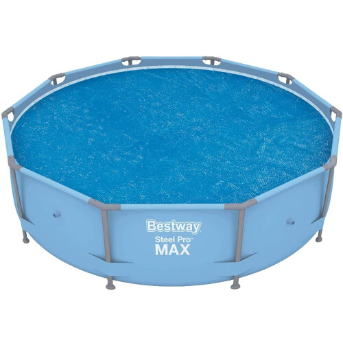 Bestway Steel Solar Heat Cover 10ft ROUND SWIMMING POOL PADDLING