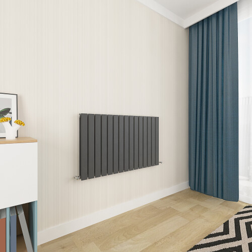 AICA Clearance Sale Flat Panel Radiator Double Anthracite 600x1020mm