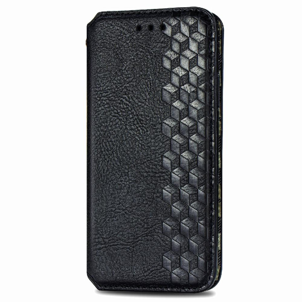 (Black) Case For Oppo A92s Leather Case Wallet Function Fashion Design Exquisite Business Flip Cover Black 764762553142