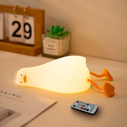 Lying Flat Benson Duck Multi-Color Lamp LED Night Light