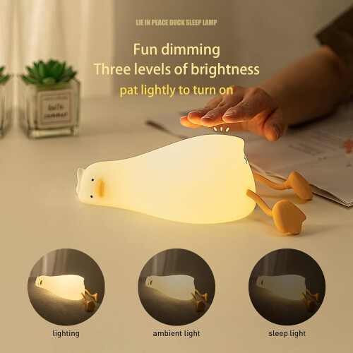 Lying Flat Benson Duck Multi-Color Lamp LED Night Light 1