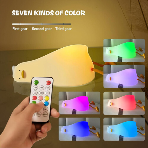 Lying Flat Benson Duck Multi-Color Lamp LED Night Light 2