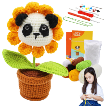 (Panda) Crochetta Crochet Kit Diy Animal Crochet Kit Crochet Starter Kit For Beginners