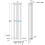AICA Clearance Sale Flat Panel Radiator Double White 1800x408mm 3