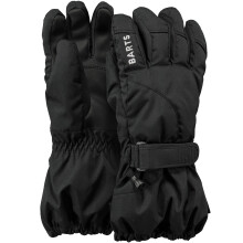 (4-6 Yrs, Black) Barts Kids Childrens Tec Waterpoof Hook & Loop Outdoor Warm Winter Gloves