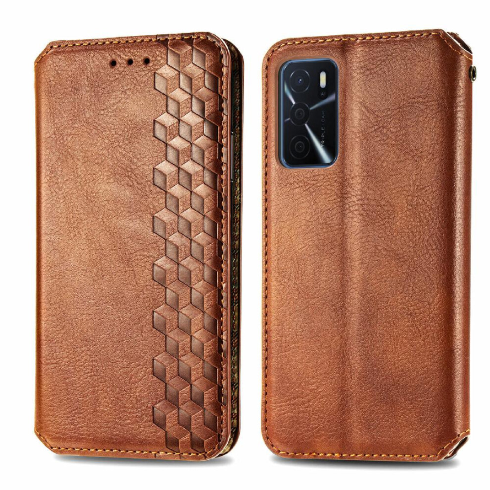 (Brown) Case For Oppo A16 Fashion Design Exquisite Business Flip Cover Leather Case Wallet Function Brown 764762556150