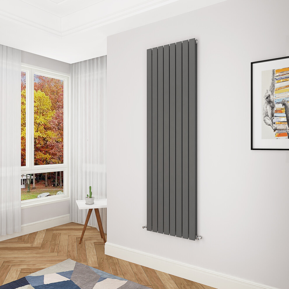 Aica Clearance Sale Flat Panel Radiator Double Anthracite 1800X544mm