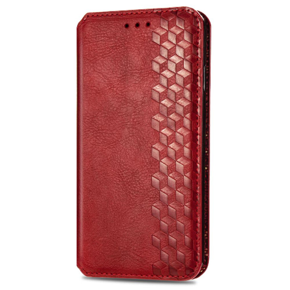 (Red) Case For Oppo A5 2020 Fashion Design Flip Cover Wallet Function Exquisite Business Leather Case Red 764762556549