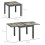 Outsunny Outsunny Extendable Outdoor Dining Table Aluminium Rectangle Patio Table Beige 2