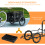 Homcom HOMCOM Bicycle Trailer with Foldable Storage Box and Pneumatic Tyres, Black 3