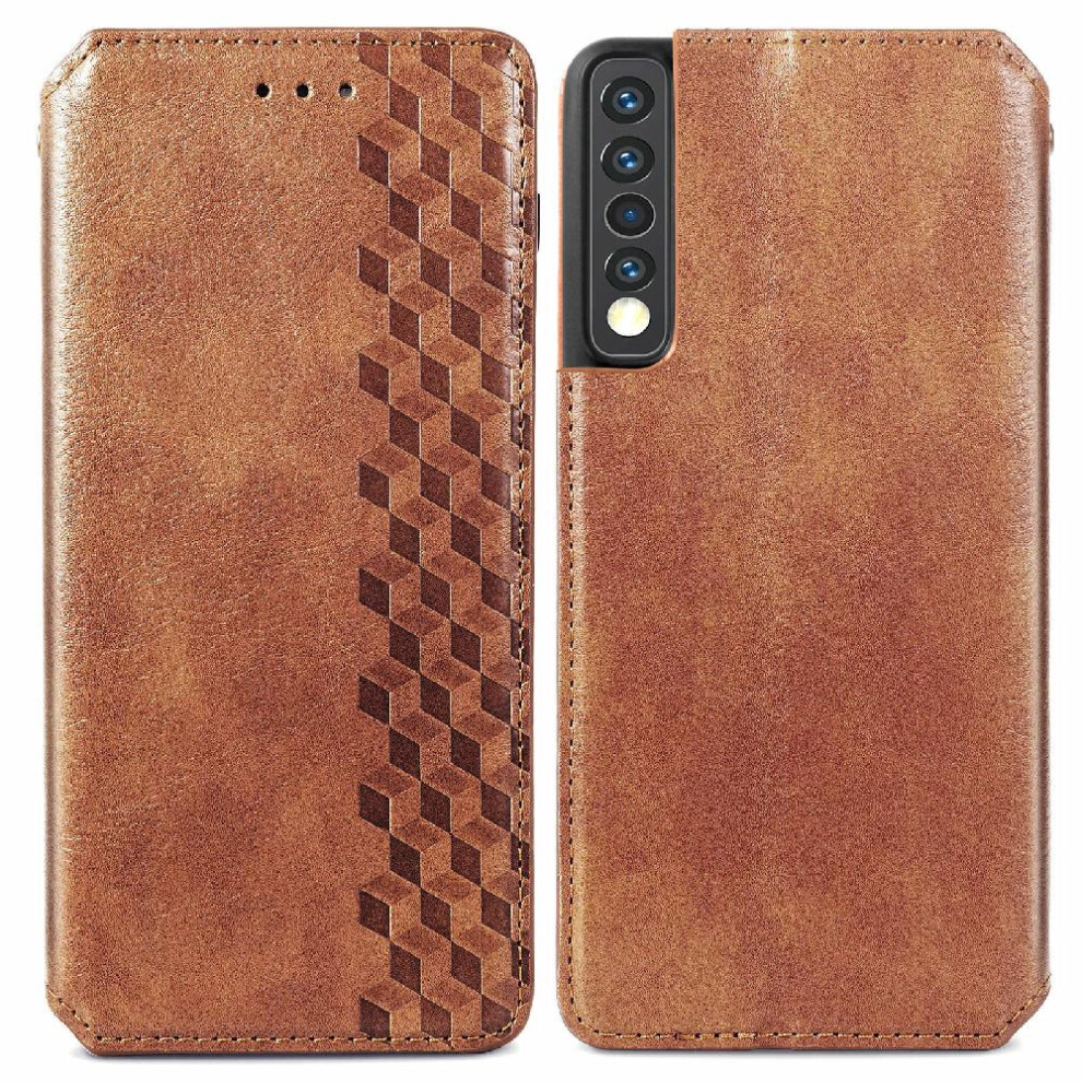 (Brown) Case For Lg Stylo 7 4G Fashion Design Leather Case Wallet Function Flip Cover Exquisite Business Brown 764762557270