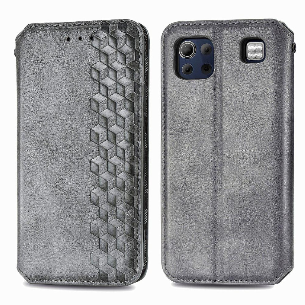 ( ) Case For Lg K92 5G Flip Cover Fashion Design Leather Case Wallet Function Exquisite Business Gray 764762557560