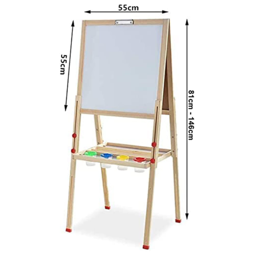 Dripex (7.3KG) Double-Sided Kids Wooden Art Easel 2