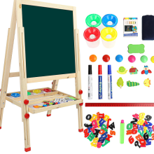 (7.3KG) Double-Sided Kids Wooden Art Easel