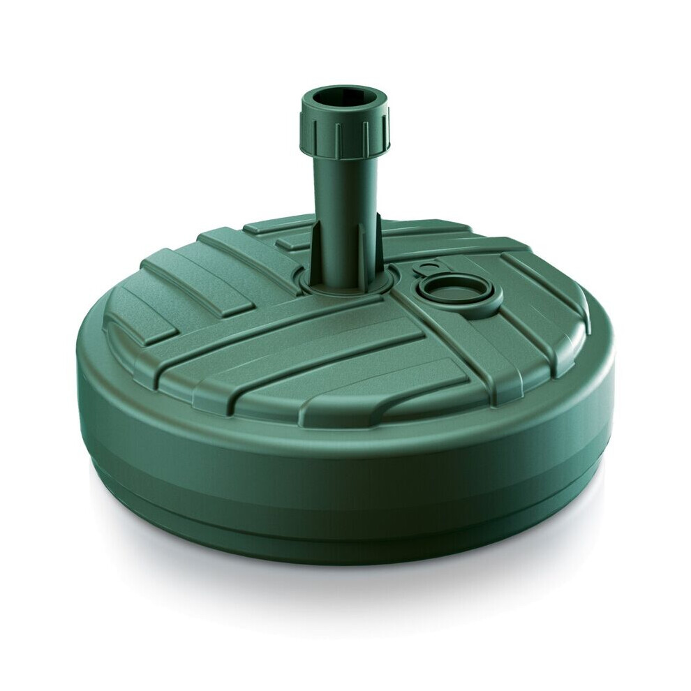 Urbn Living (Round ) 10/12L Round/Square Plastic Umbrella Parasol Base Stand Garden Sunshade Holder Green
