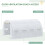 Outsunny Outsunny 4 x 3 x 2 m Polytunnel Greenhouse Pollytunnel Tent w/ Steel Frame White 5