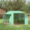 Outsunny Outsunny 3 x 3 x 2 m Polytunnel Greenhouse Pollytunnel Tent Steel Frame Green 3
