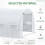 Outsunny Outsunny 4 x 3 x 2 m Polytunnel Greenhouse Pollytunnel Tent w/ Steel Frame White 4