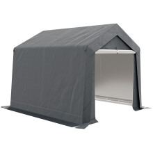 Outsunny 3 x 3(m) Portable Shed, Waterproof and Heavy Duty Dark Grey
