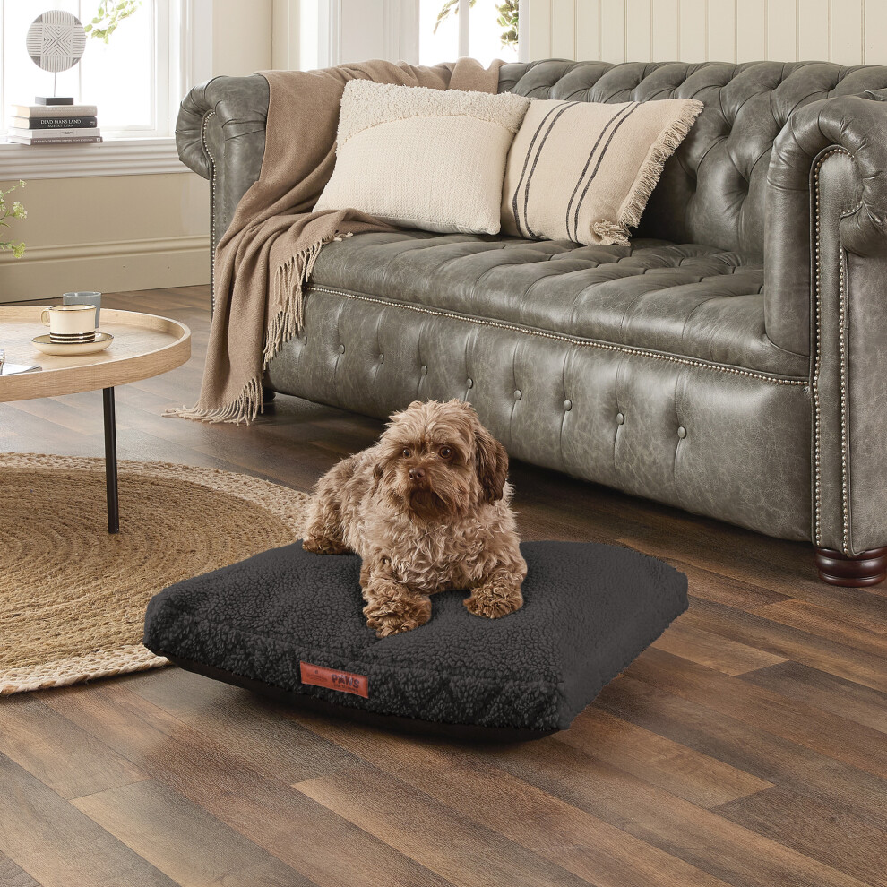 (Charcoal, Small) Slumberdown Paws for Slumber Sherpa Pet Bed UK Made