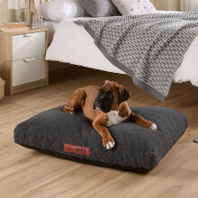 (Charcoal, Medium) Slumberdown Paws for Slumber Sherpa Pet Bed UK Made