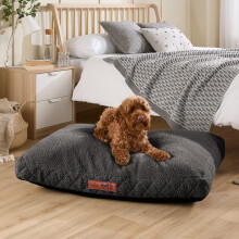 (Charcoal, Large) Slumberdown Paws for Slumber Sherpa Pet Bed UK Made