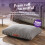 Slumberdown (Light Grey, Medium) Slumberdown Paws for Slumber Sherpa Pet Bed UK Made 4