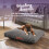 Slumberdown (Light Grey, Medium) Slumberdown Paws for Slumber Sherpa Pet Bed UK Made 6